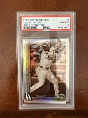 2025 Topps Chrome - Shohei Ohtani #1 Sepia Refractor for sale