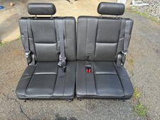 07-14 Suburban Tahoe Yukon Denali Escalade Third 3rd Row Seats Set Black 1159534