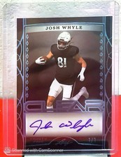 2022 Leaf Trinity - Clear Auto Josh Whyle #CA-JW1 Black 1/1 RC AUTO SSP (AU, RC)