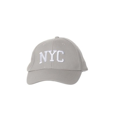 New Yorker, Baseball-Mütze, Größe: ONE SIZE, Baumwolle, Grau #TGX