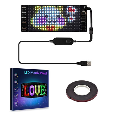 LED Matrix Pixel Panel ,USB 5V Flexible Addressable RGB Pattern Graffiti Scrolli