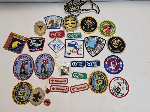 Vintage Large Lot Boy Cub Scout Pins Patches Belt Books Flag Massachusetts 1990s - Picture 17 of 22