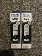 Epson 522 EcoTank Genuine Ink Ultra-high Capacity Black Bottle Twin size 65mlx2