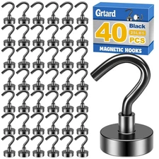 40pc Magnetic Magnet Hooks for Cruise Refrigerator Home Kitchen Office Locker