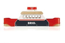 BRIO World 33569-Ferry Ship-3 Piece Wooden Toy Train Set for Kids  Interactive