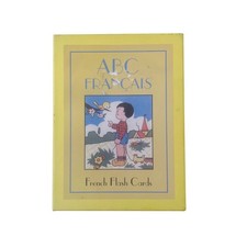 ABC Francais French Flash Cards Vintage Alphabet Learning Cards in Box
