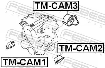 TM-CAM3 FEBEST Lagerung, Motor für DAIHATSU,TOYOTA - Bild 2 von 2