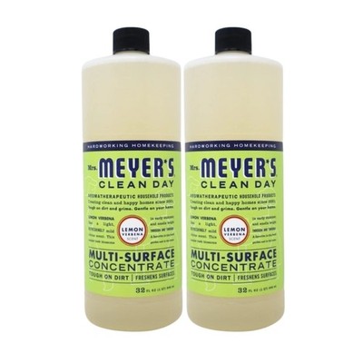 2x Mrs. Meyers Clean Day Multi-Surface Concentrate Cleaner, Lemon Verbena, 32 Oz