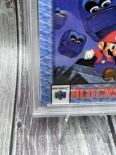1996 Kellogg's PSA NM/MT 8 Blocks Super Mario Nintendo 64 3-D Card Lenticular - Bild 7 von 10