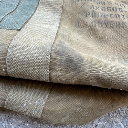 Vintage WWII Aviators Kit Bag AN 6505 -1 US Air Force USAF - Picture 3 of 14
