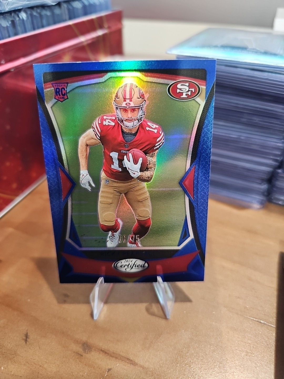 RICKY PEARSALL 2024 Panini Certified 122 Blue Mirror RC /75