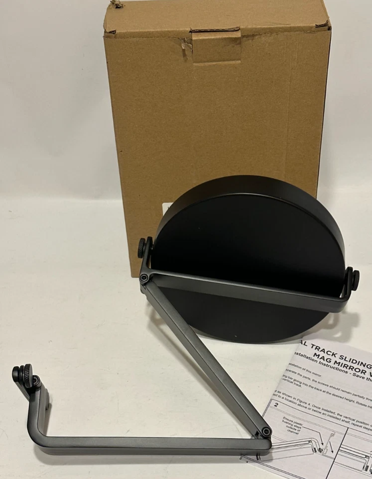 Robern VT-SPOMM - регулируемое выдвижное, скользящее, 5-кратное увеличение зеркало матовое черное - Изображение 3 из 4