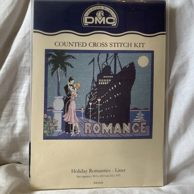 DMC Creative World Holiday Romantics Liner 10x12 im Kreuzstich-Set