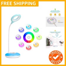 LED Desk Lamp Cordless Rechargeable Battery Operated Table Light Adjustable G...