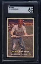 1957 Topps #70 Richie Ashburn  SGC 6  PLEASE READ DESCRIPTION