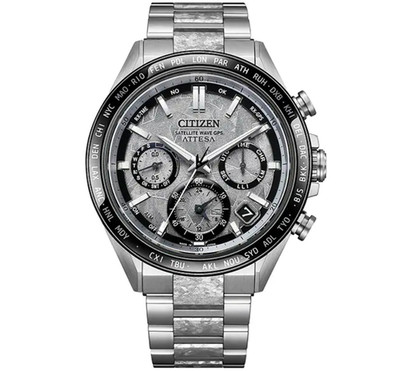 CITIZEN Atessa CC4076-65A GPS Direct Flight ACT Line Platinum Shine Eco Drive 