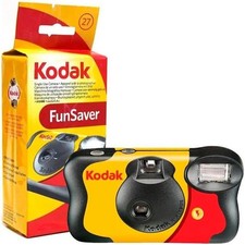 Kodak Fun Saver Disposable Camera with Flash – 27 Exposures 35mm Film