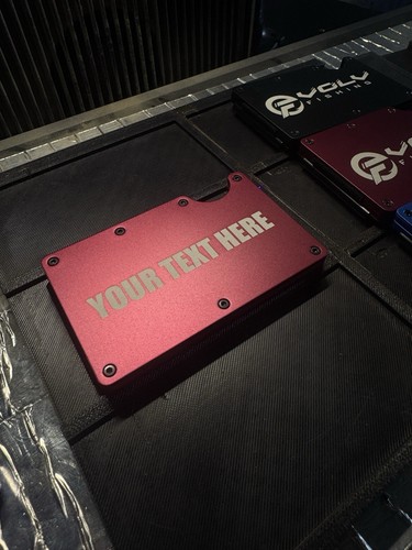 Custom Engraved Metal Wallet Add Custom Logo - Picture 2 of 5