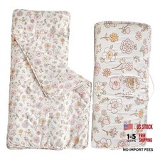 Toddler Nap Mat with Removable Pillow,Ultra Soft Slumber Bags for Floral
