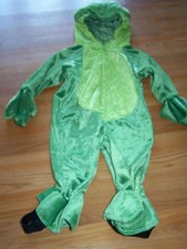 Size 6-9 Months Miniwear Green Frog Halloween Costume Hooded Jumpsuit EUC