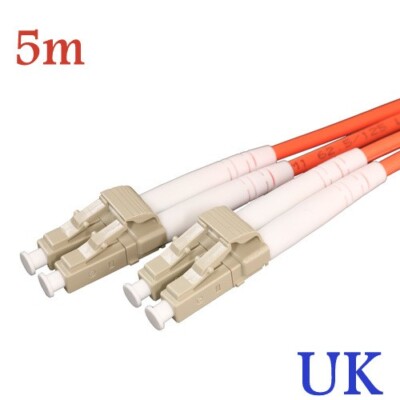 5 m OM3 50/125 μm LC auf LC Multimode Duplex 2,8 mm Glasfaserkabel