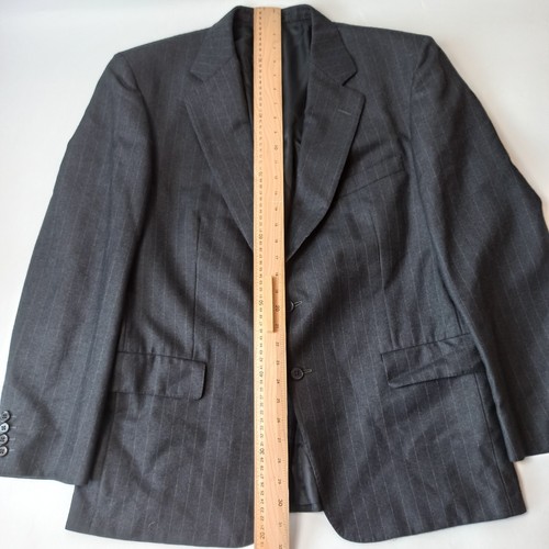 Vintage Harrods x Chester Barrie Men's Wool Jacket / Blazer - Black - Size 44 S - Picture 13 of 16