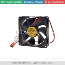 AD0912US-A70GL ADDA Fan Dc 12v .3 Amp 2 Wire 4 Inch No Connector 92mm