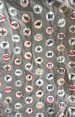 Pottery Barn PB Teen NFL Football FULL Size FITTED Sheet Organic Cotton - Picture 2 of 4