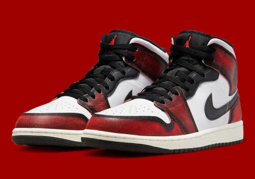 Air Jordan 1 Mid SE Wear-Away Chicago Mens 8.5 Womens 10 New