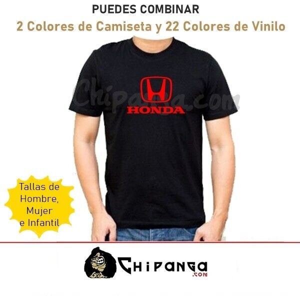 Camiseta Logo Honda Coche Talla S M L XL 2XL Hombre Mujer...