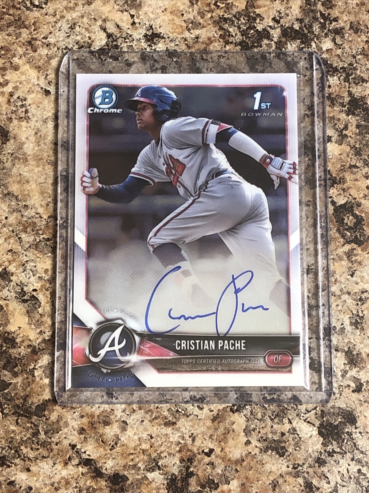 2018 CRISTIAN PACHE BOWMAN CHROME AUTO RC 1ST BOWMAN NEW YORK METS ROOKIE