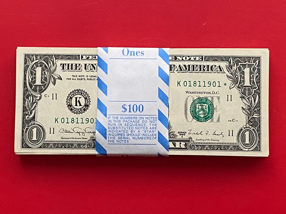 $1 1988-A 1 K/* BLOCK (fw) DALLAS CU. P-1 STAR - Image 2 of 3