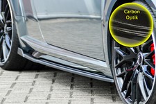 Seitenschweller mit Wings  ABS für Audi TT TTS 8S S-Line Facelift Carbon Optik