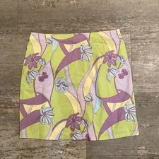 Vintage 90s Groovy Floral Mini Skirt