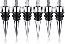 6 Pieces Metal Bottle Stopper 16 X 3/8 Blank Stainless Steel Wine Bottle Stopper