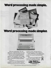 1989 Smith Corona PWP 40 Word Processor Simpler Original Vintage Poster Print Ad