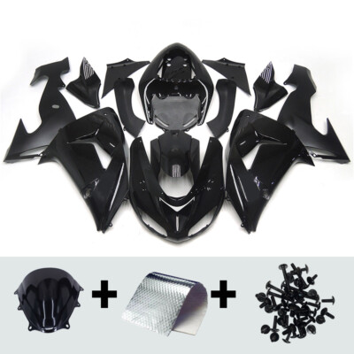 Black Fairing Kit for Kawasaki Ninja ZX10R 2006 2007 ZX-10R 06 07