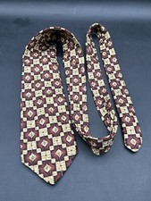 Robert Talbott Red And White Abstract Best of Class Neck Tie Made In USA Silk