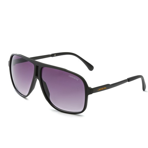 Fashion Men Womens Retro Unisex Sunglasses Matte Black Carrera Glasses With Box - Picture 6 of 8
