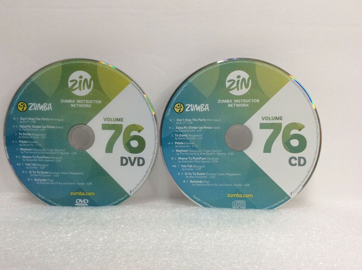 ZUMBA ZIN Fitness DVD & CD Video & Music Motivational Discs ~ You Choose  Volume