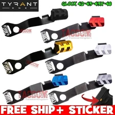 Tyrant Designs Extended Slide Stop Release for GL0CK 42 43 43X 48 Black Red Gold