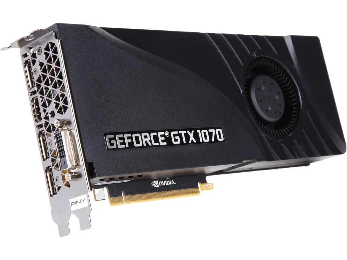 PNY NVIDIA GeForce GTX 1070 8 GB Memory Computer Graphics Cards