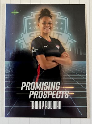 Trinity Rodman 2021 Parkside NWSL PROMISING PROSPECTS BLUE FOIL Rookie #1 SPIRIT