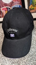 Callaway Golf Men's Black/Purple Adjustable Baseball Cap Hat Rare Color way 