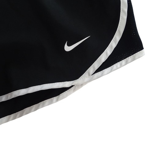 Nike Dri-Fit Running Shorts Girls Size S Black White Athletic Workout Liner - Picture 2 of 8