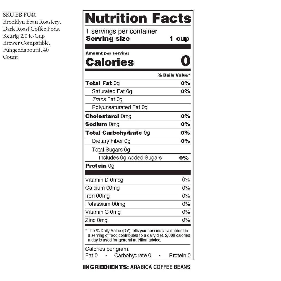 Brooklyn Bean Roastery,Dark Roast Coffee Pods,2.0 Keurig,Fuhgeddaboutit,40 Count - Image 3 of 4