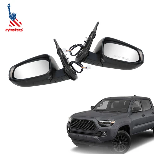 For Toyota Tacoma Exterior Mirror Pair LH & RH Sides Power Heated Turn Signal