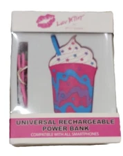 Luv By Betsey Johnson Shake 1800 Mah Rechargeable Power Bank Phone Charger NIB