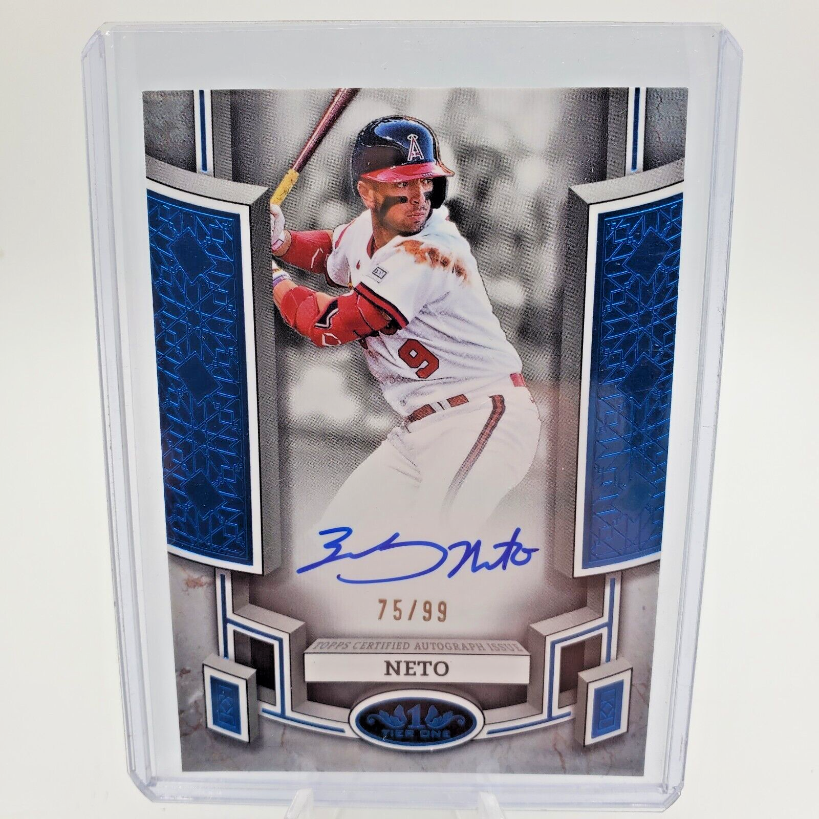 2024 Topps Tier One - Break Out Autographs Blue Foil #BOA-ZN Zach Neto /99 (AU)