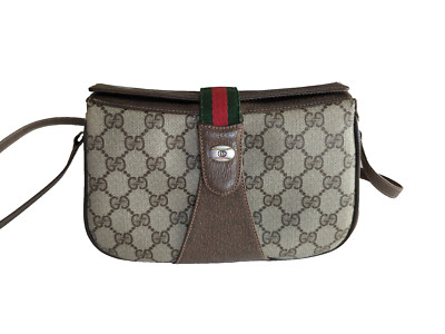 Gucci Accessory Collection Original Vintage Leder Umhängetasche Rarität